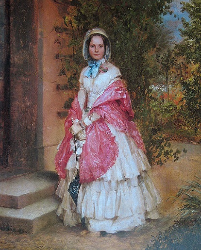 Clara Schmidt von Knobelsdorff 1848 by Adolph Menzel 1815-1905   Location TBD